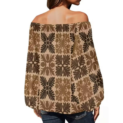Kuiki Off Shoulder Long Sleeve Top