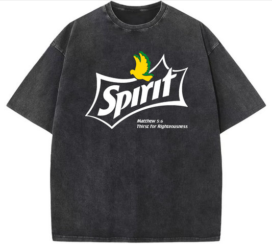 Spirit Acid Wash Heavyweight Oversized T-Shirt